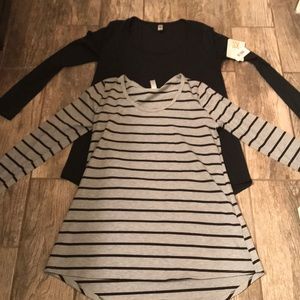 Selling as a set- LulaRoe Lynnae long sleeve tops
